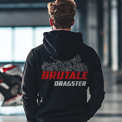 MV Agusta Brutale Dragster 800 2016 Inspired Hoodie - Motorcycle Sweatshirt for Riders
