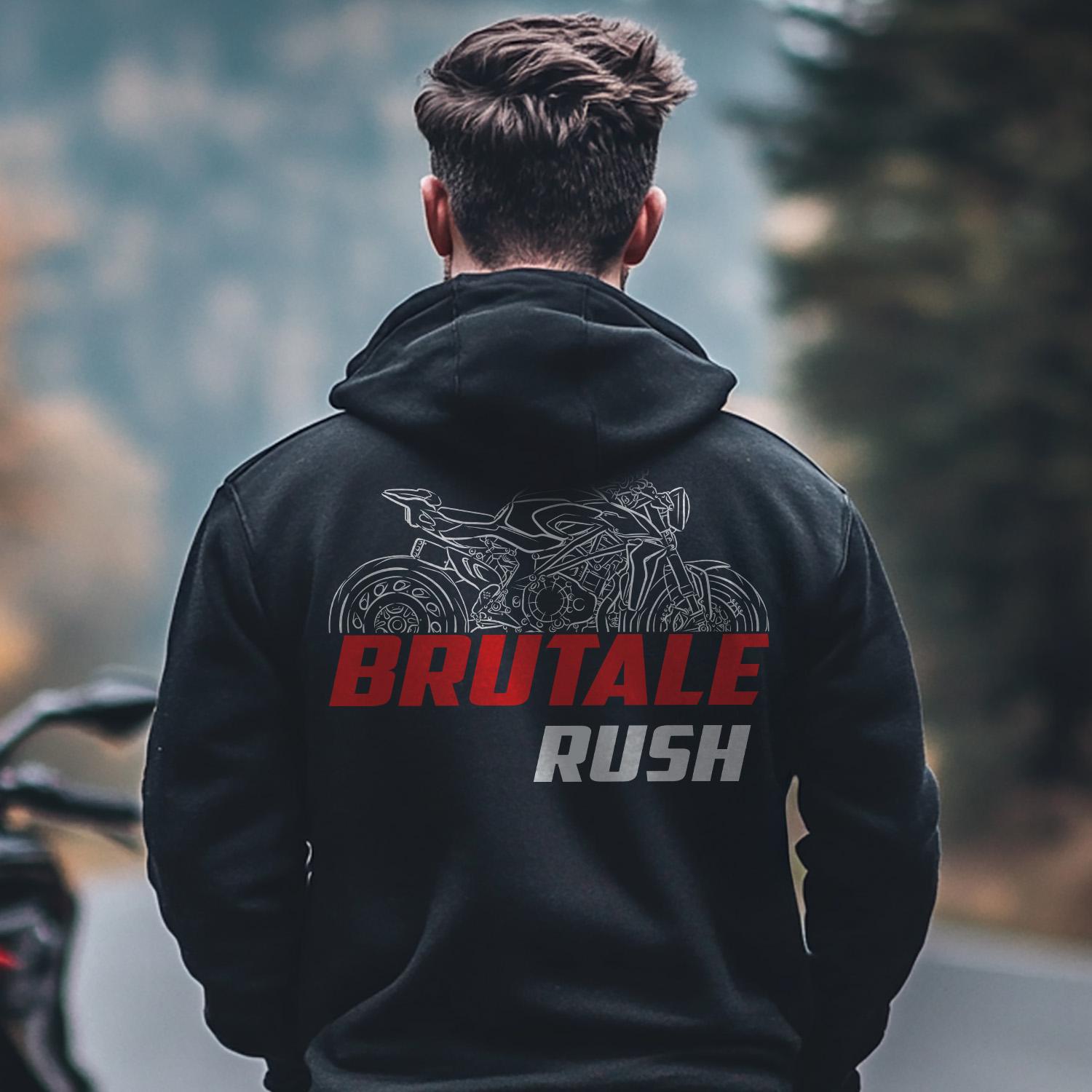 MV Agusta Brutale Rush 2020 - 2024 Inspired Hoodie - Motorcycle Sweatshirt for Riders