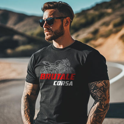 MV Agusta Brutale 1090 Corsa 2014 - 2016 Inspired T-Shirt - Motorcycle Tee Shirt for Riders