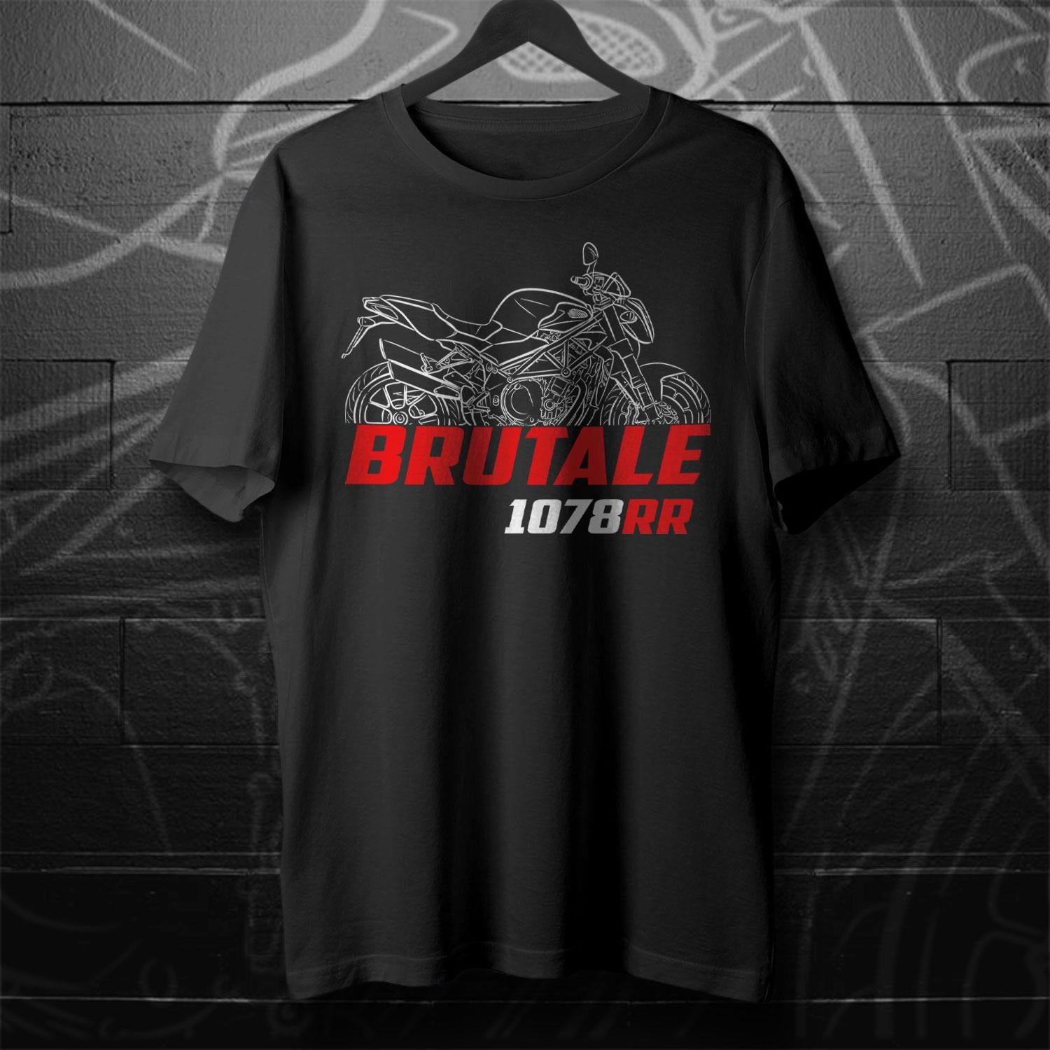 MV Agusta Brutale 1078 RR 2008 - 2009 Inspired T-Shirt - Motorcycle Tee Shirt for Riders
