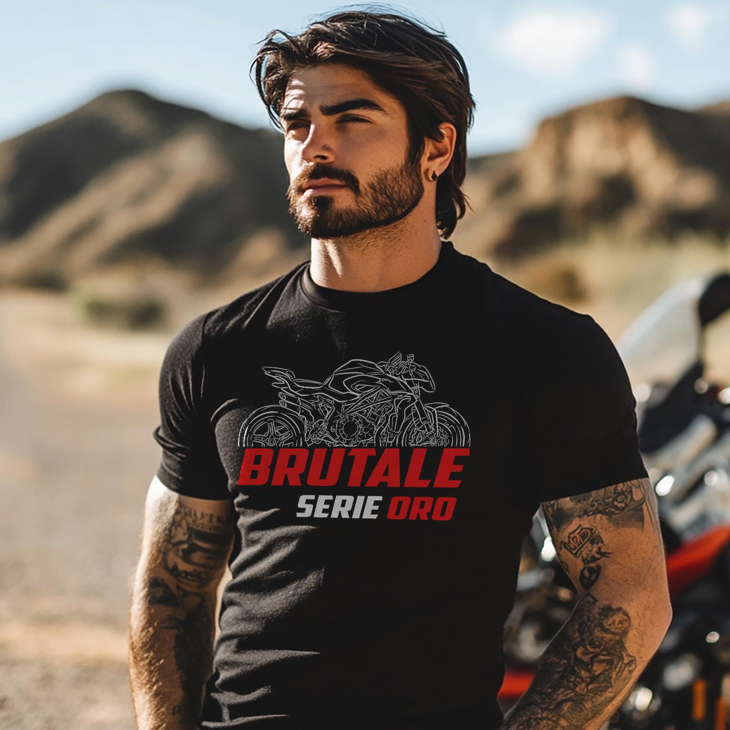 MV Agusta Brutale 1000 Serie Oro 2019 - 2020 Inspired T-Shirt - Motorcycle Tee Shirt for Riders