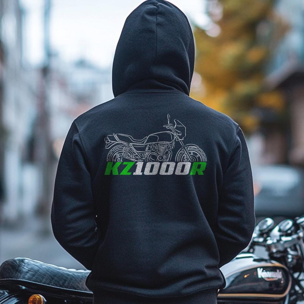Kawasaki KZ1000R Eddie Lawson Replica 1981 - 1984 Inspired Hoodie - Motorcycle Sweatshirt for Riders