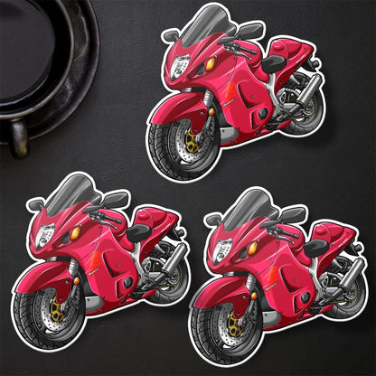 Suzuki Hayabusa 2007 Inspired Stickers - Set of 3 Motorcycle Decals