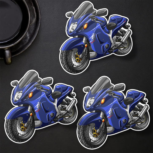 Suzuki Hayabusa 2005-06 Inspired Stickers - Set of 3 Motorcycle Decals