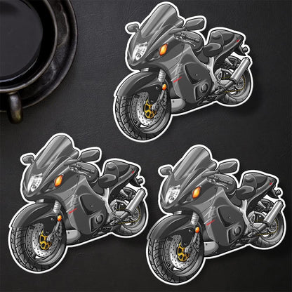 Suzuki Hayabusa 2007 Inspired Stickers - Set of 3 Motorcycle Decals