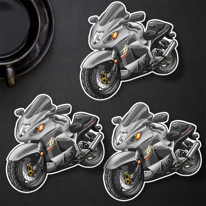 Suzuki Hayabusa 2005-06 Inspired Stickers - Set of 3 Motorcycle Decals