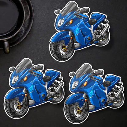 Suzuki Hayabusa 2007 Inspired Stickers - Set of 3 Motorcycle Decals