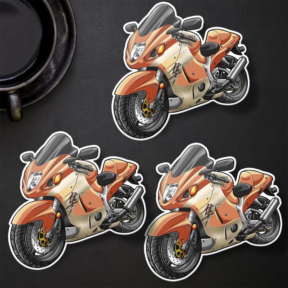 Suzuki Hayabusa 1999-2000 Inspired Stickers - Set of 3 Motorcycle Decals