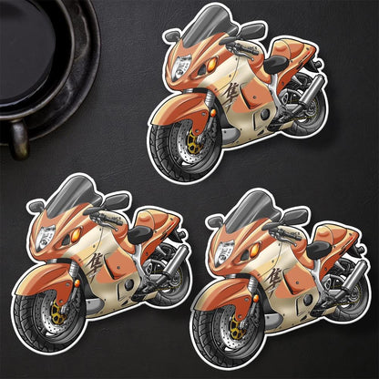 Suzuki Hayabusa 1999-2000 Inspired Stickers - Set of 3 Motorcycle Decals