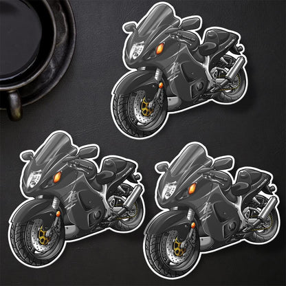 Suzuki Hayabusa 2005-06 Inspired Stickers - Set of 3 Motorcycle Decals
