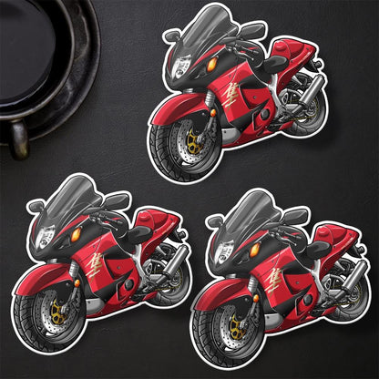 Suzuki Hayabusa 2005-06 Inspired Stickers - Set of 3 Motorcycle Decals