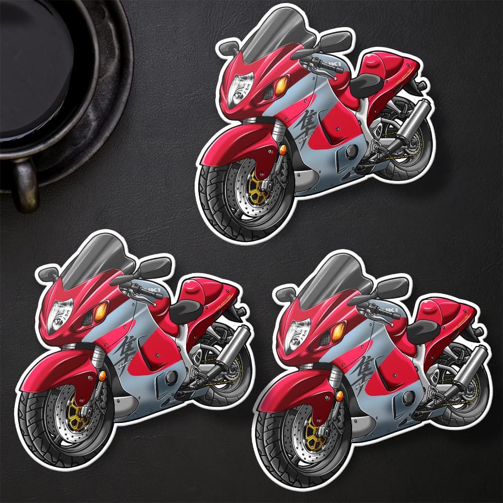 Suzuki Hayabusa 1999-2000 Inspired Stickers - Set of 3 Motorcycle Decals