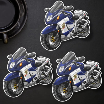 Suzuki Hayabusa 2005-06 Inspired Stickers - Set of 3 Motorcycle Decals