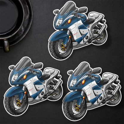 Suzuki Hayabusa 2005-06 Inspired Stickers - Set of 3 Motorcycle Decals