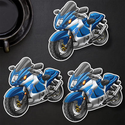 Suzuki Hayabusa 1999-2000 Inspired Stickers - Set of 3 Motorcycle Decals