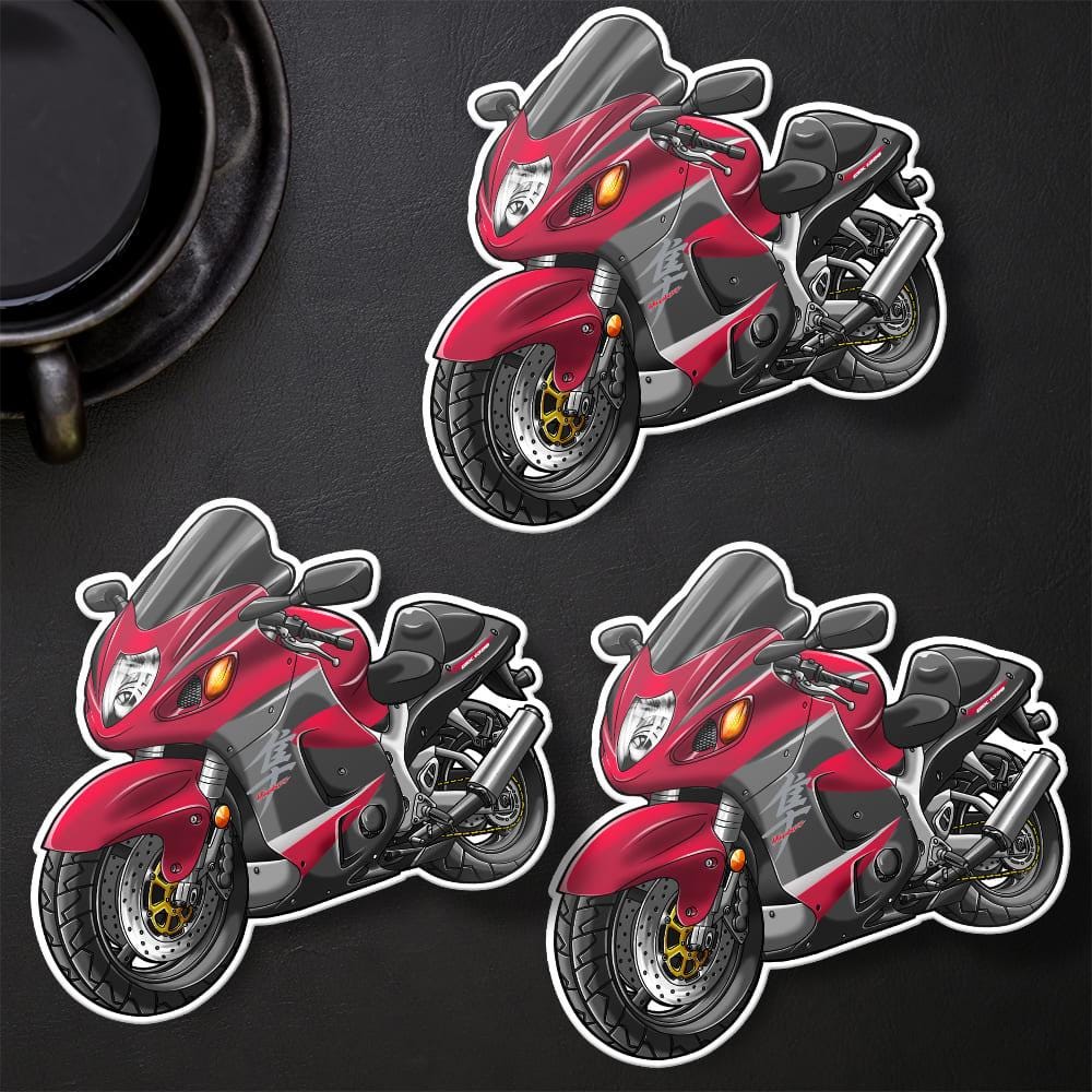 Suzuki Hayabusa 2005-06 Inspired Stickers - Set of 3 Motorcycle Decals