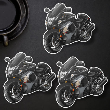 Suzuki Hayabusa 2012-13 Inspired Stickers - Set of 3 Motorcycle Decals