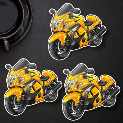 Suzuki Hayabusa 2012-13 Inspired Stickers - Set of 3 Motorcycle Decals