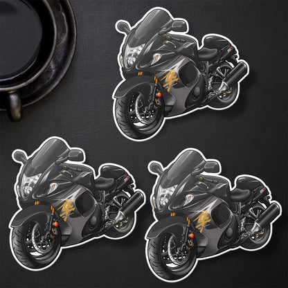 Suzuki Hayabusa 2014-15 Inspired Stickers - Set of 3 Motorcycle Decals