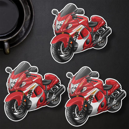 Suzuki Hayabusa 2014-15 Inspired Stickers - Set of 3 Motorcycle Decals