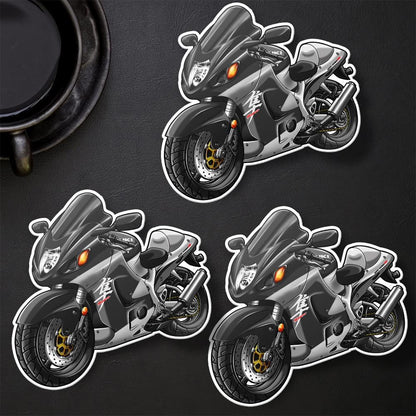 Suzuki Hayabusa 2003 Inspired Stickers - Set of 3 Motorcycle Decals