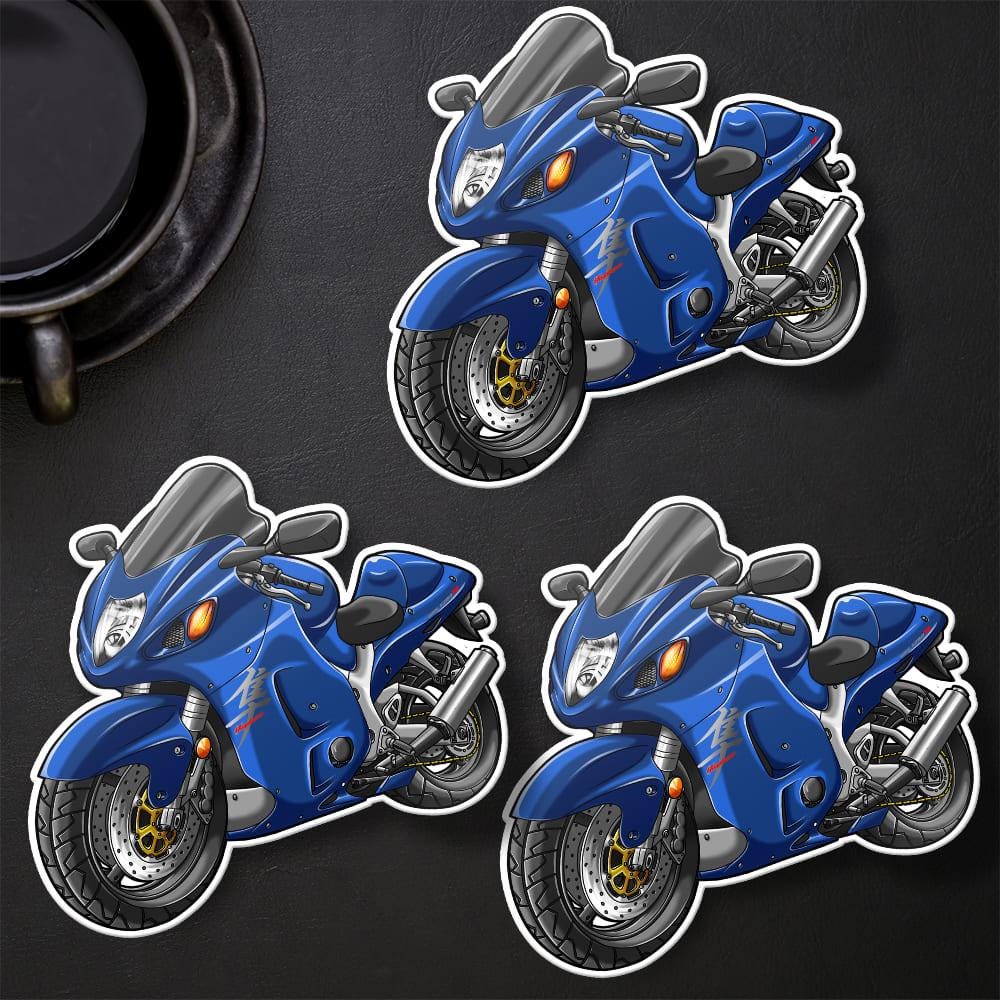 Suzuki Hayabusa 2004 Inspired Stickers - Set of 3 Motorcycle Decals