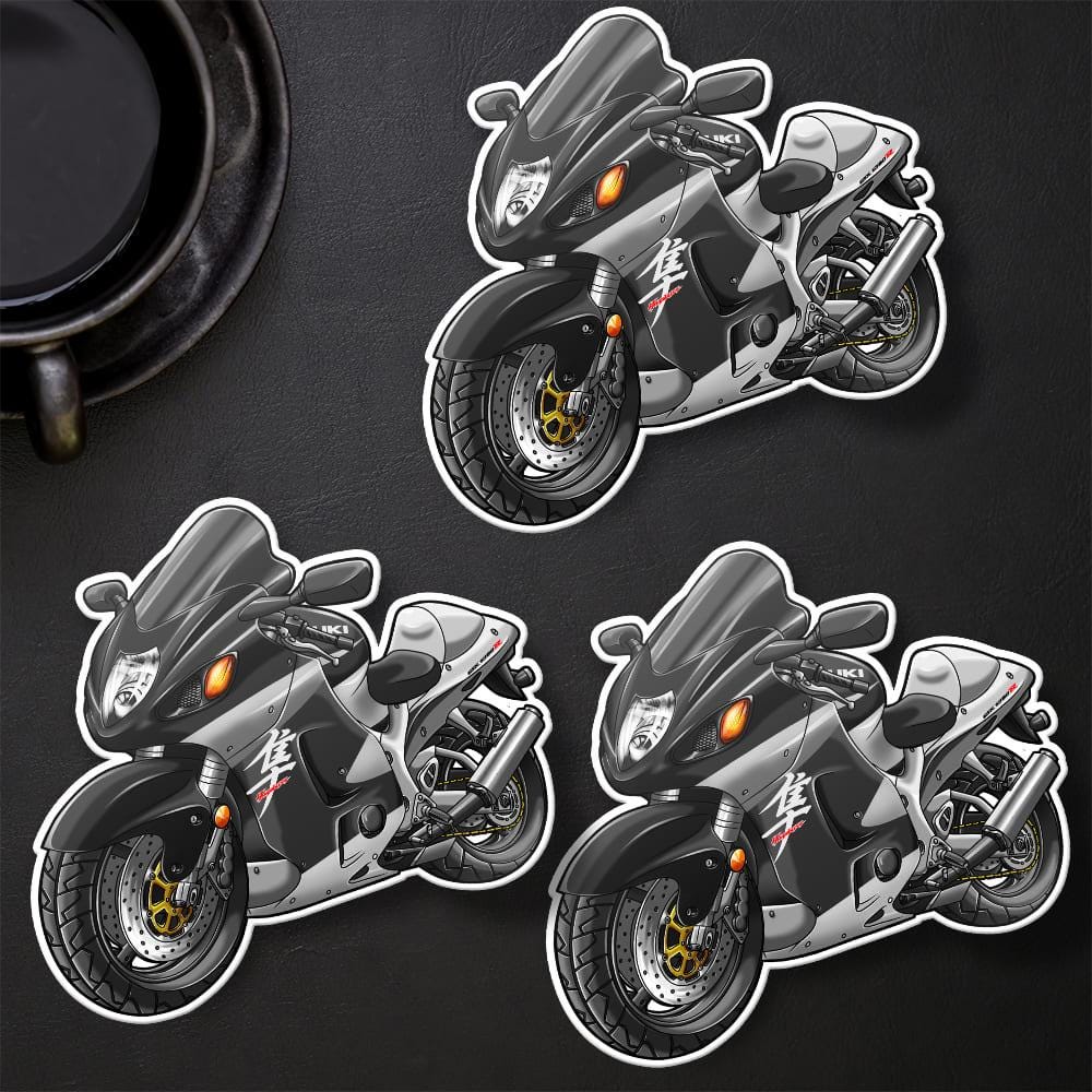 Suzuki Hayabusa 2004 Inspired Stickers - Set of 3 Motorcycle Decals