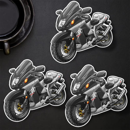 Suzuki Hayabusa 2004 Inspired Stickers - Set of 3 Motorcycle Decals