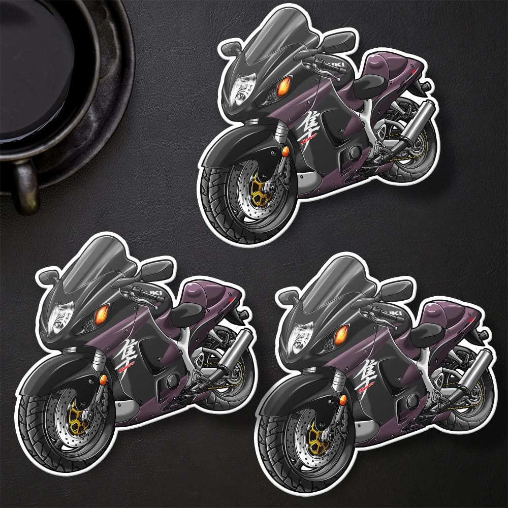 Suzuki Hayabusa 2004 Inspired Stickers - Set of 3 Motorcycle Decals