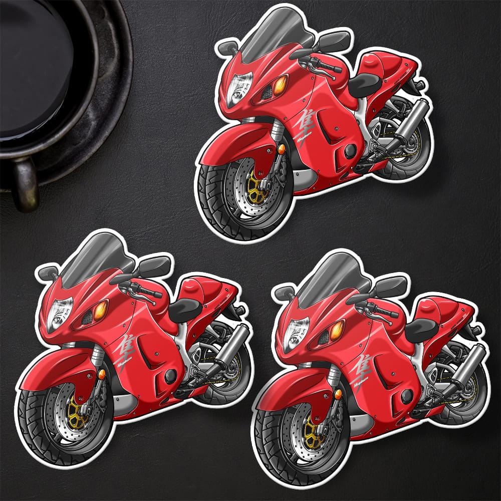 Suzuki Hayabusa 2004 Inspired Stickers - Set of 3 Motorcycle Decals