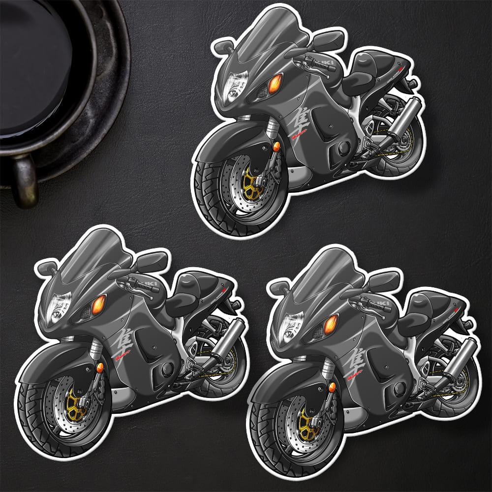 Suzuki Hayabusa 2003 Inspired Stickers - Set of 3 Motorcycle Decals