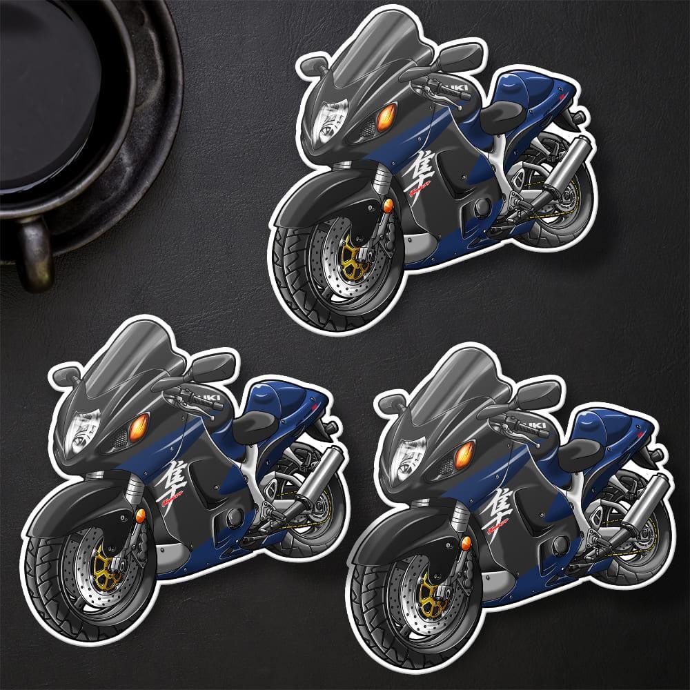 Suzuki Hayabusa 2004 Inspired Stickers - Set of 3 Motorcycle Decals