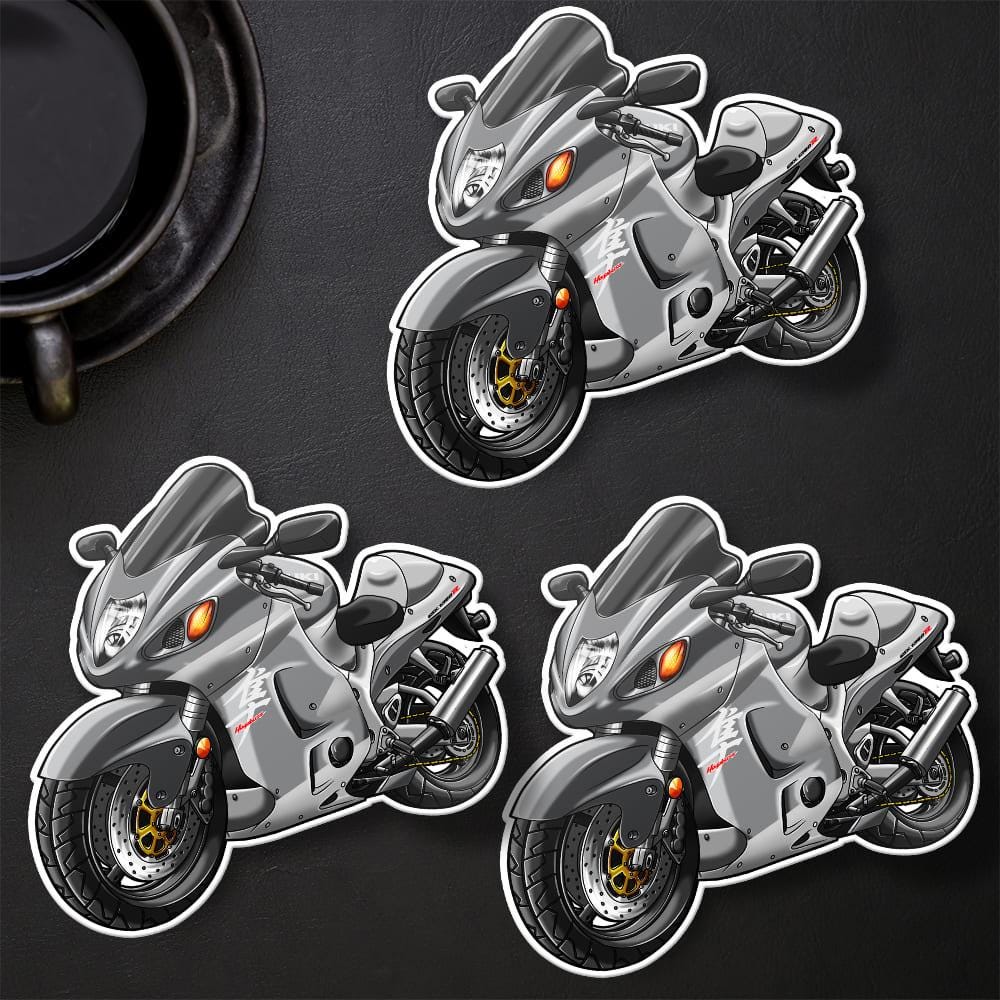 Suzuki Hayabusa 2003 Inspired Stickers - Set of 3 Motorcycle Decals