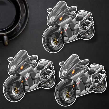 Suzuki Hayabusa 2004 Inspired Stickers - Set of 3 Motorcycle Decals