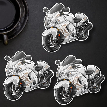 Suzuki Hayabusa 2010-11 Inspired Stickers - Set of 3 Motorcycle Decals