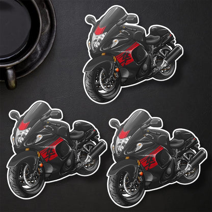 Suzuki Hayabusa 2016-18 Inspired Stickers - Set of 3 Motorcycle Decals