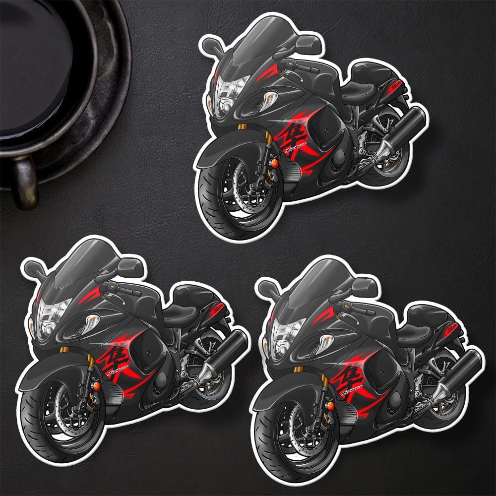 Suzuki Hayabusa 2010-11 Inspired Stickers - Set of 3 Motorcycle Decals