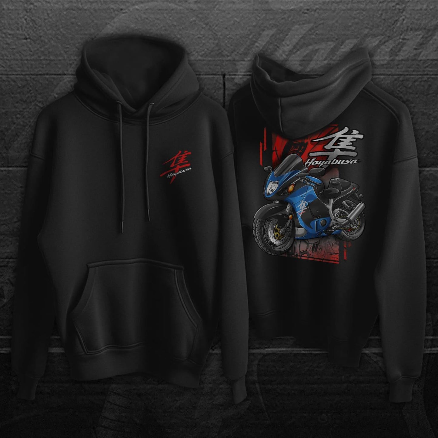 Suzuki Hayabusa 2001-02 Inspired Hoodie - Motorcycle Sweatshirt