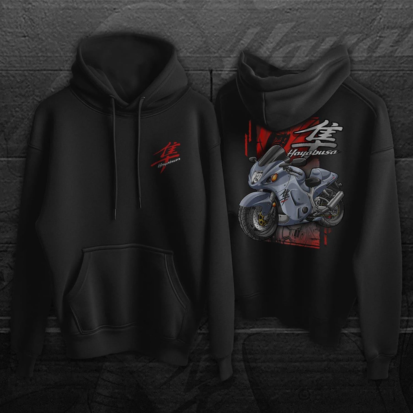 Suzuki Hayabusa 2001-02 Inspired Hoodie - Motorcycle Sweatshirt