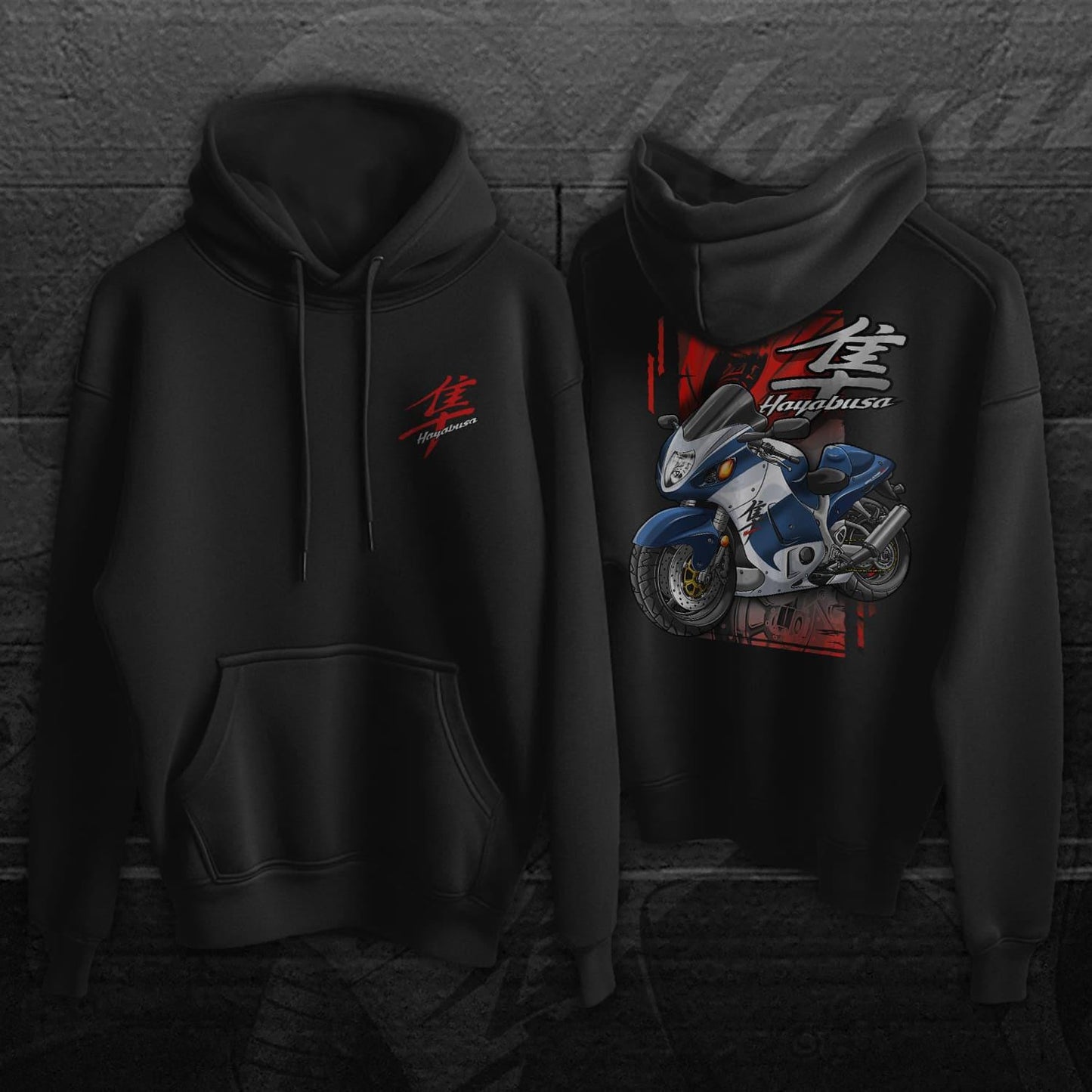 Suzuki Hayabusa 2001-02 Inspired Hoodie - Motorcycle Sweatshirt