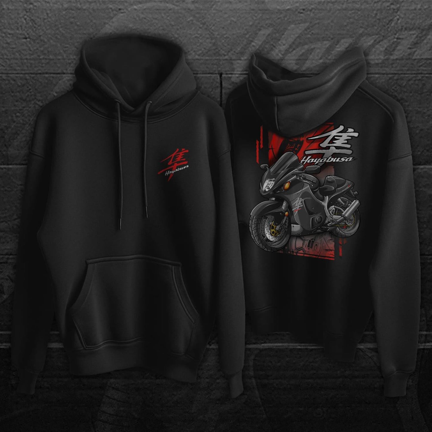Suzuki Hayabusa 2001-02 Inspired Hoodie - Motorcycle Sweatshirt
