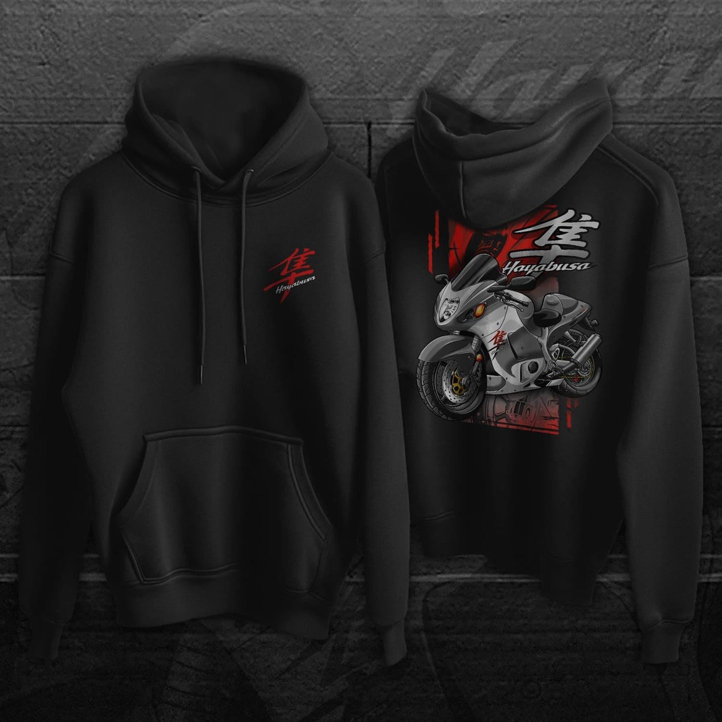 Suzuki Hayabusa 2001-02 Inspired Hoodie - Motorcycle Sweatshirt