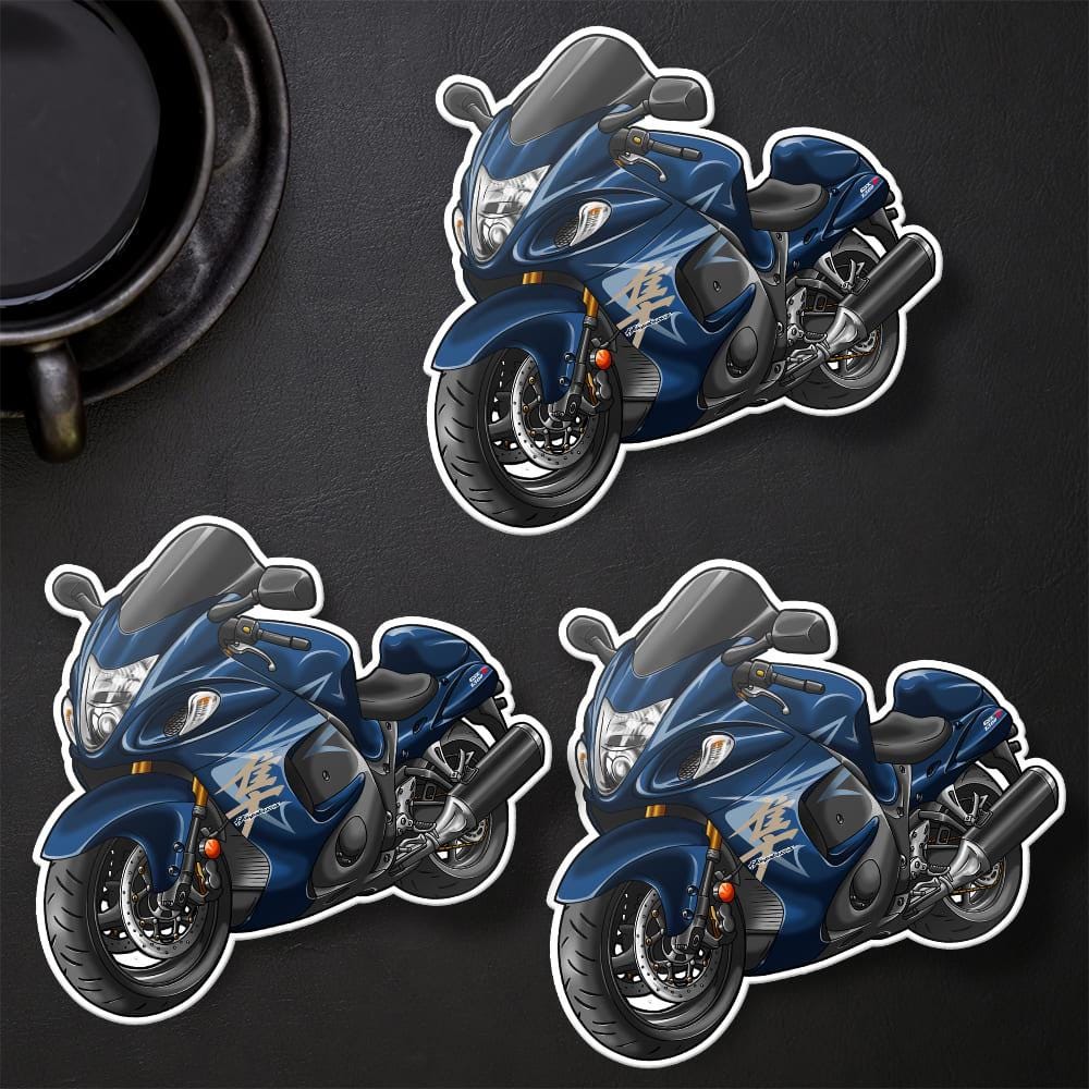 Suzuki Hayabusa 2008-09 Inspired Stickers - Set of 3 Motorcycle Decals