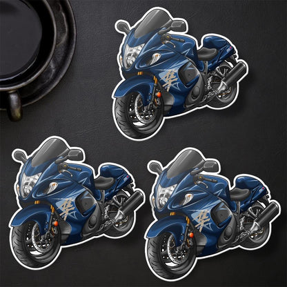 Suzuki Hayabusa 2008-09 Inspired Stickers - Set of 3 Motorcycle Decals