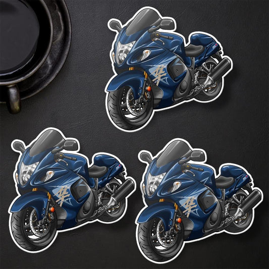 Suzuki Hayabusa 2008-09 Inspired Stickers - Set of 3 Motorcycle Decals