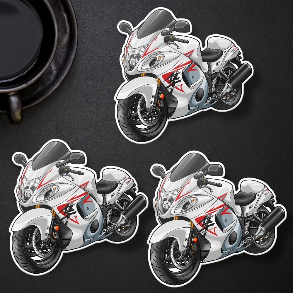 Suzuki Hayabusa 2008-09 Inspired Stickers - Set of 3 Motorcycle Decals