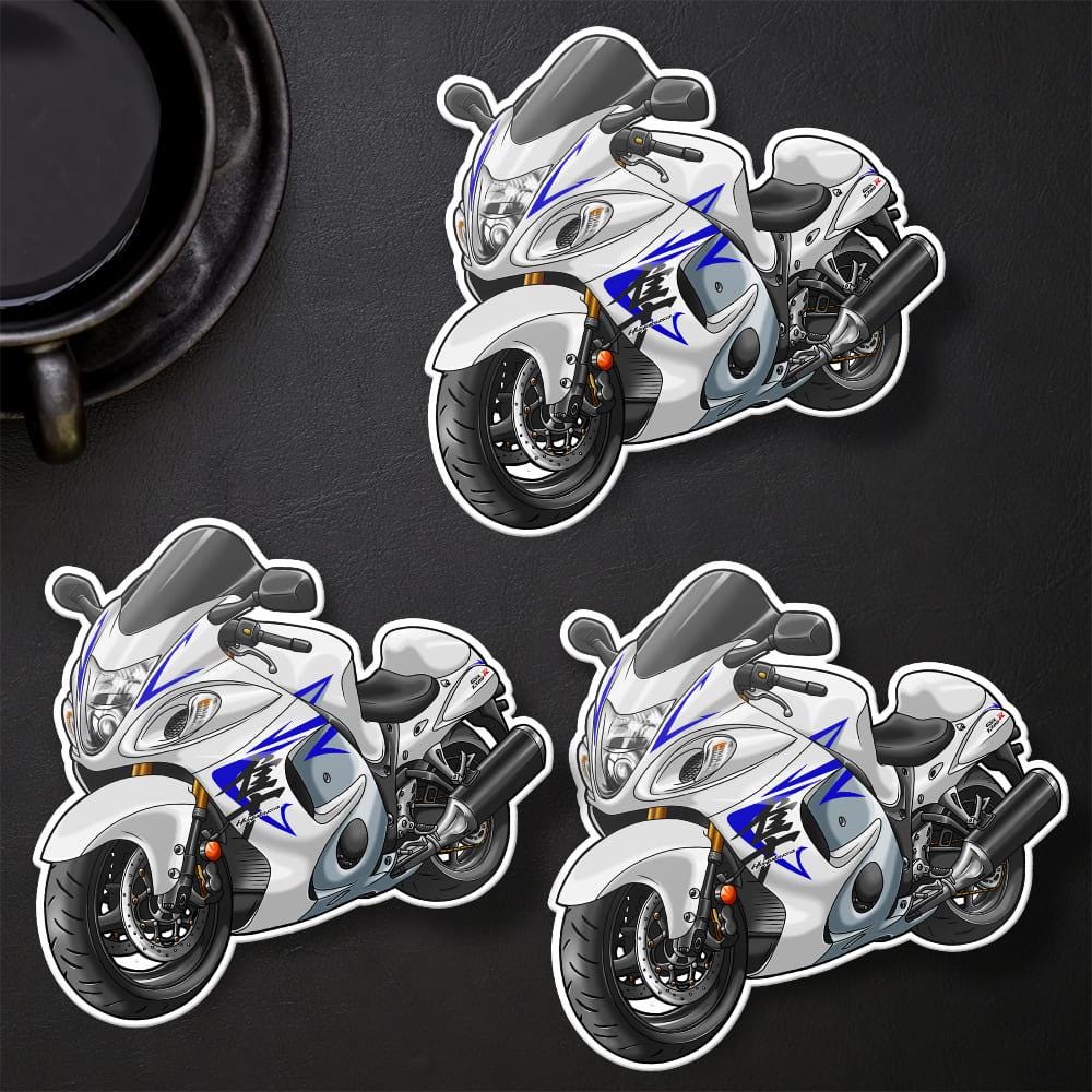 Suzuki Hayabusa 2008-09 Inspired Stickers - Set of 3 Motorcycle Decals