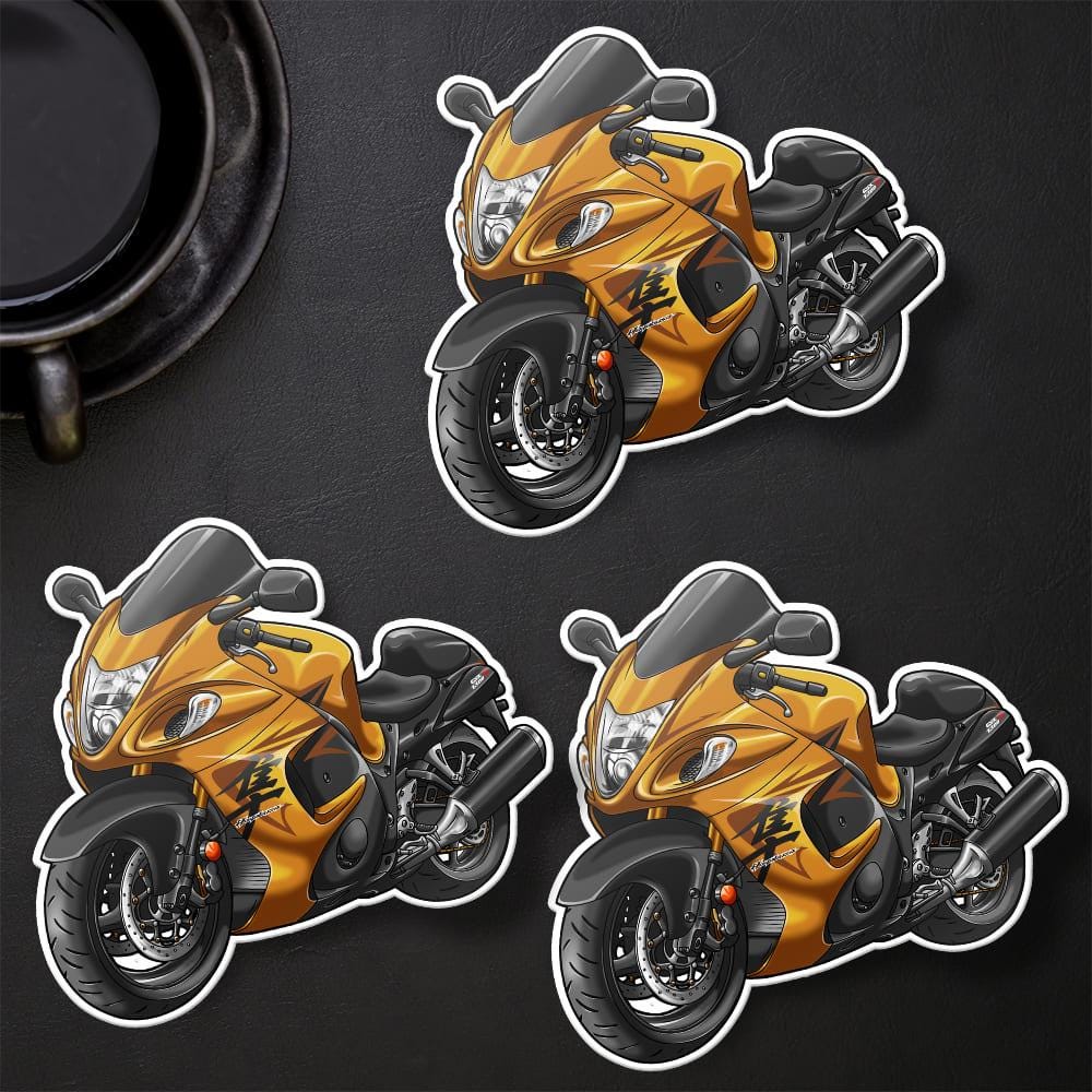 Suzuki Hayabusa 2008-09 Inspired Stickers - Set of 3 Motorcycle Decals