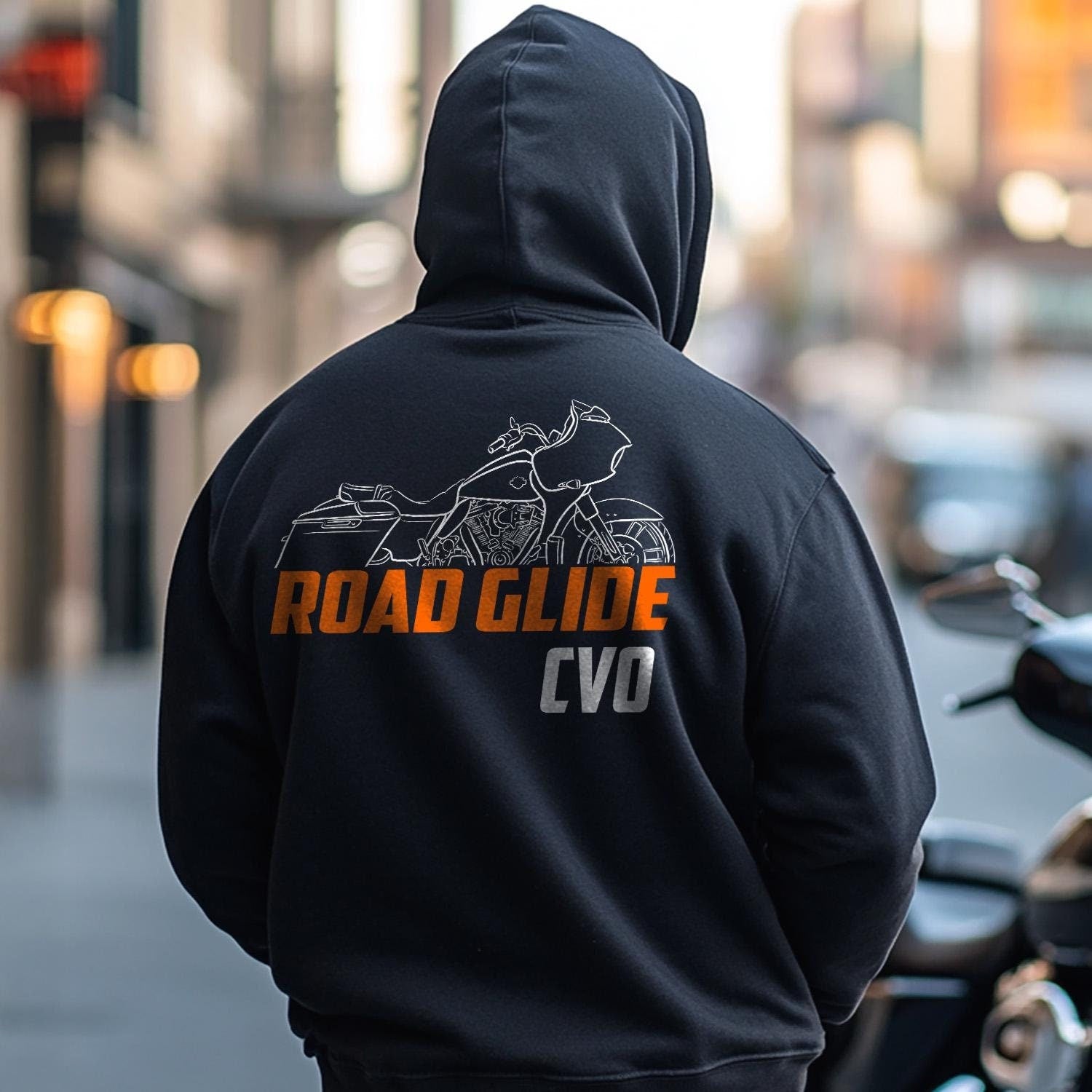 Harley-Davidson Road Glide CVO FLTRXSE Inspired Hoodie - Biker Motorcycle Sweatshirt
