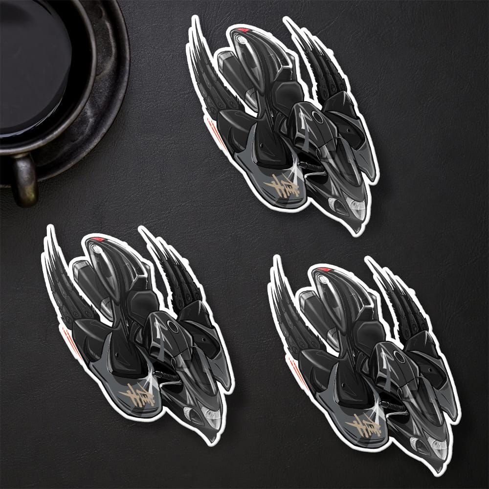 Suzuki Hayabusa 2013-15 Inspired Stickers - Set of 3 Biker Motorcycle Decals